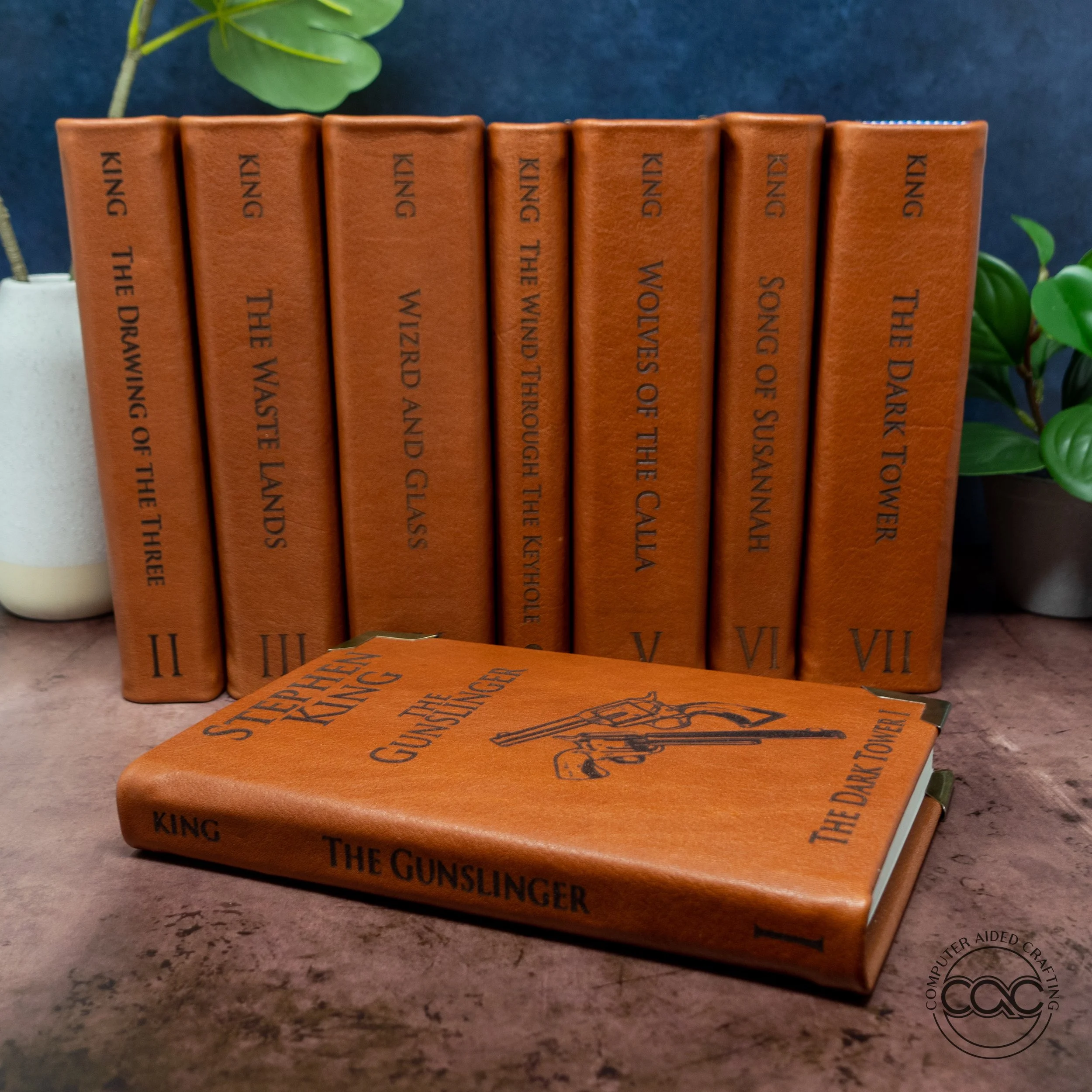 The Dark Tower, complete 8 book set, by Stephen King, leather re